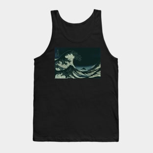 Hokusai Great Wave off Kanagawa at Night Tank Top